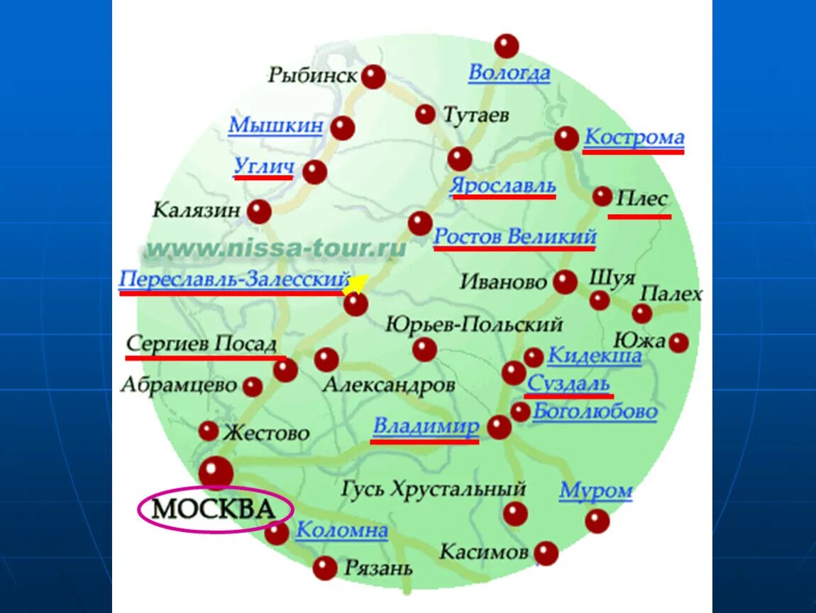 Где находится золотое кольцо россии. Города входящие в золотое кольцо России на карте. Золотое кольцо России города список городов на карте. Карта золотого кольца России с городами. Города золотого кольца России на карте центральной России.