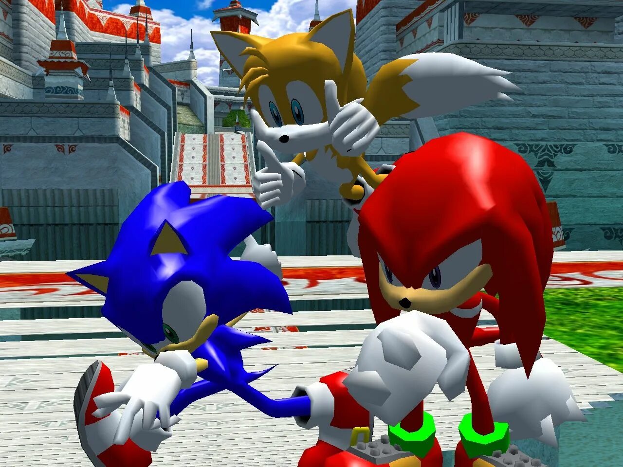 Играть в соника 3. Sonic Heroes. Sonic 2003 игра. Sonic Heroes игра. Sonic Heroes гонки.