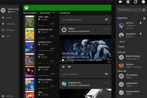 Xbox приложение для windows 10