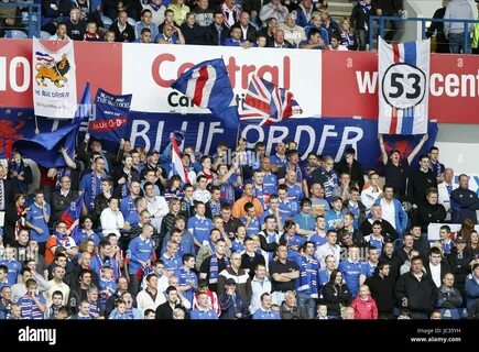 Rangers fans in ibrox glasgow rangers FC glasgow rangers FC ibrox.