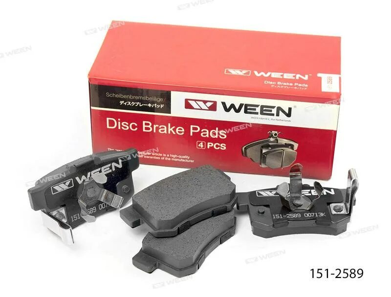 Артикул 151. Тормозные колодки ween 1511114. 43022tl0g50. 43022-s9a-a00. bs1258.