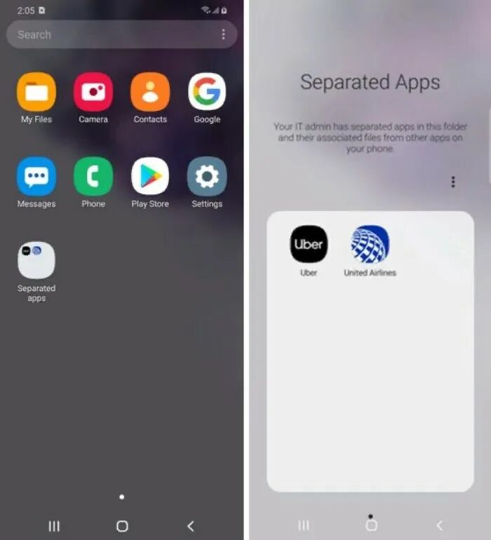 Separated apps что это