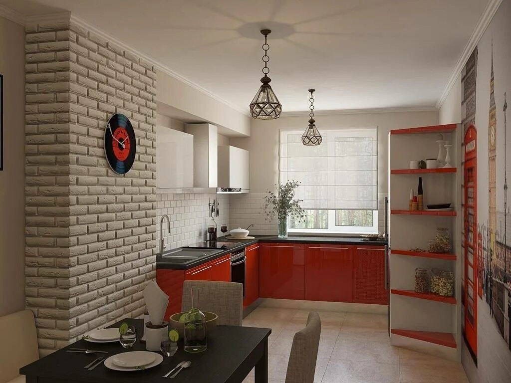 Кирпичная стена на кухне. Белая кирпичная стена на кухне. Кирпич в интерьере кухни. Красный кирпич в интерьере кухни. Обои кирпич на кухне