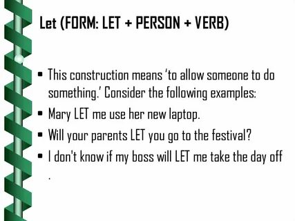 Causative form examples