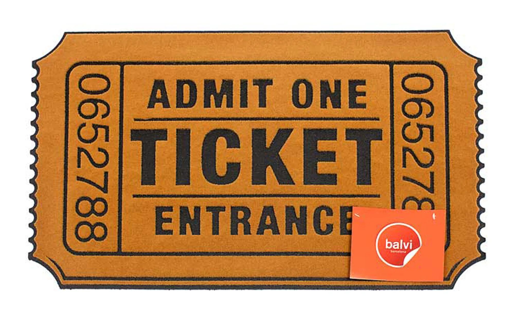 Ticket 1. Admit. admit one. ticket.