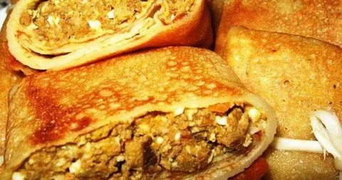 Блины с печенью и рисом рецепт