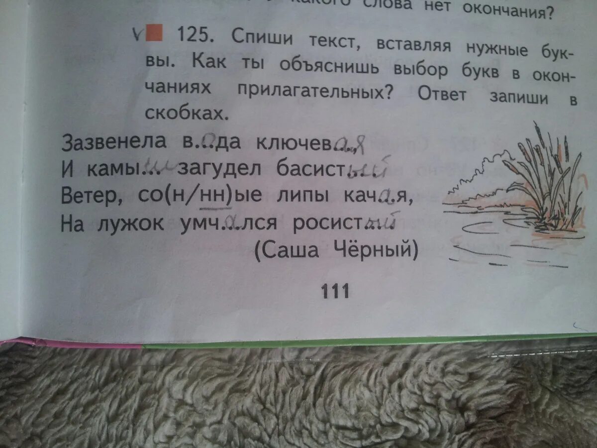 Окончание слова камышом. Саша чёрный зазвенела вода Ключевая. Стих Саши черного зазвенела вода. Вода в тексте. Зазвенела вода Ключевая и камыш загудел Басистый.