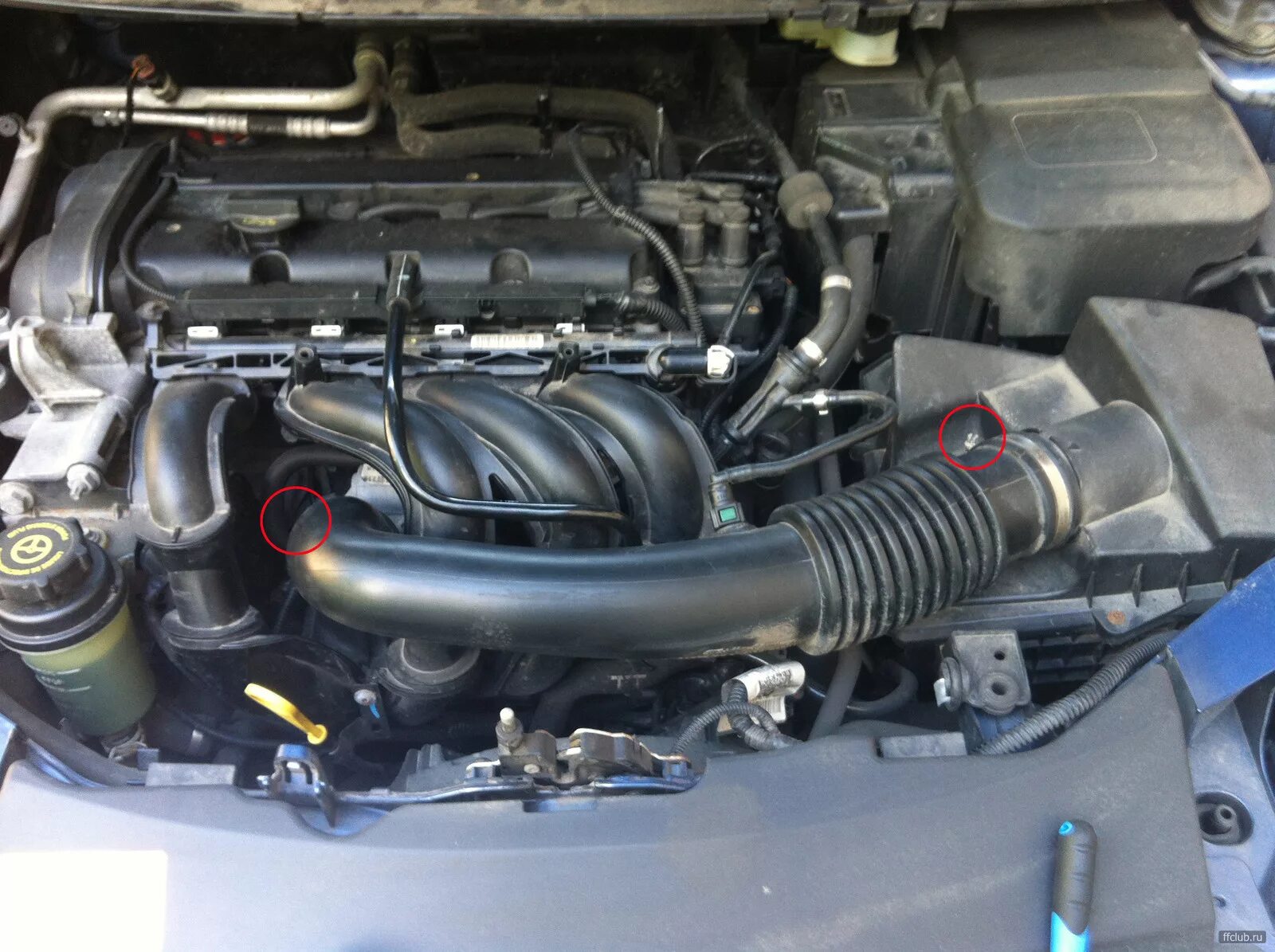 6 снизу. 6 датчики. С. Датчик детонации форд фокус 2 2л. Моторный отсек форд фокус 2 1.