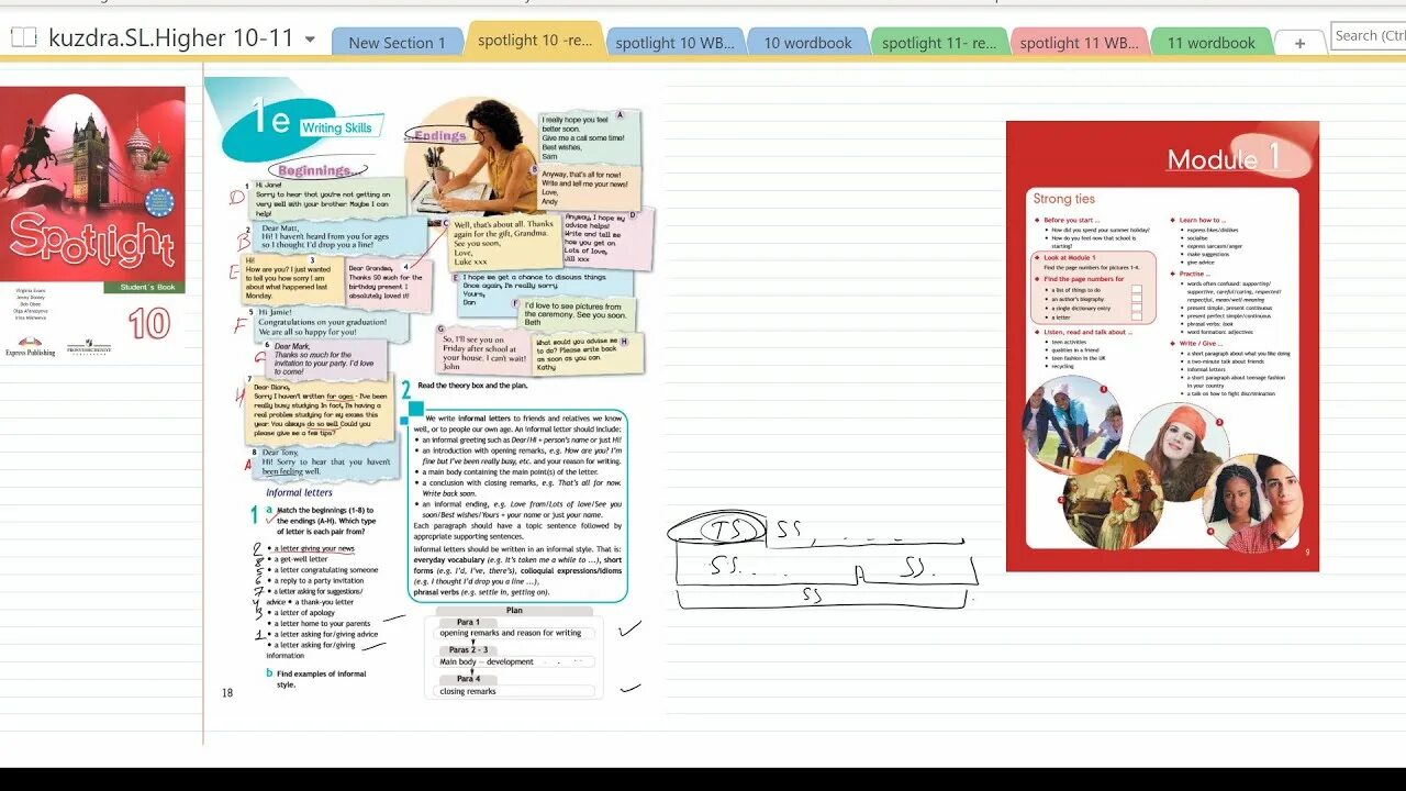 Spotlight 8 unit 5. Spotlight 10 класс учебник. Informal Letters 10 класс Spotlight презентация. Спотлайт 10 класс рабочая тетрадь. Spotlight 10 7e writing skills презентация.