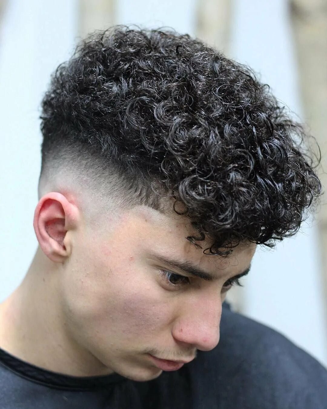 Curly undercut