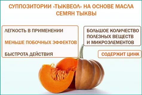 Тыквеол суппозитории