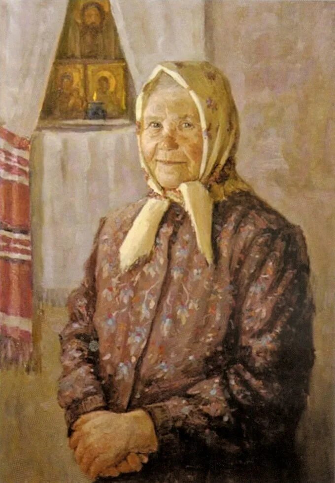 Бабушка моя викентия ивановна жила в маленьком. Поленов портрет бабушки. Картины Татьяны Юшмановой бабушки. Старушка живопись.