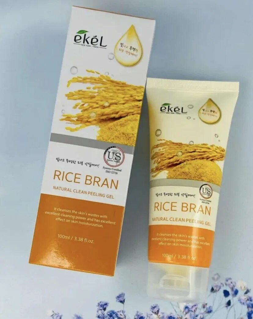 Ekel Rice Bran natural clean peeling Gel 100. Ekel Foam Cleanser Rice Bran. Ekel пена для умывания с рисовыми отрубями Foam Cleanser Rice Bran 180 мл.. Ekel пилинг-скатка с экстрактом риса - natural clean peeling Gel Rice Bran, 100мл. Natural clean peeling