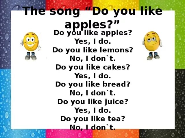 Do you like apples yes i do. Do you like apples yes i do