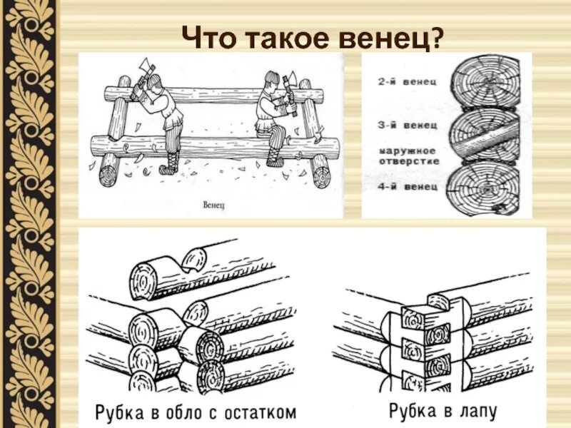 Венец изба