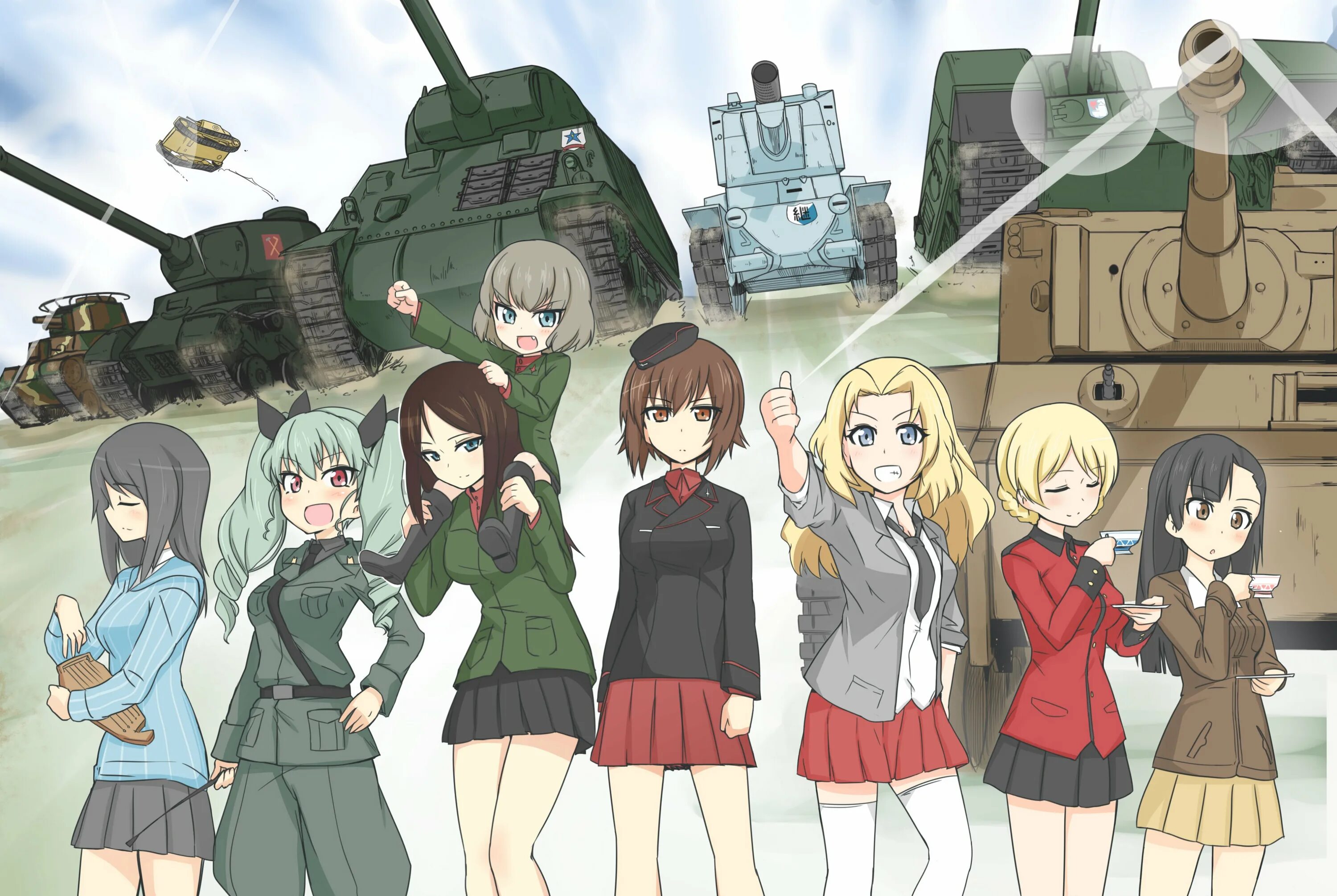 девушки и танки школы. аниме герлз энд панцер. Girls und panzer школа сандерс. правда girls und panzer флаг. аниме танкистки рейх.