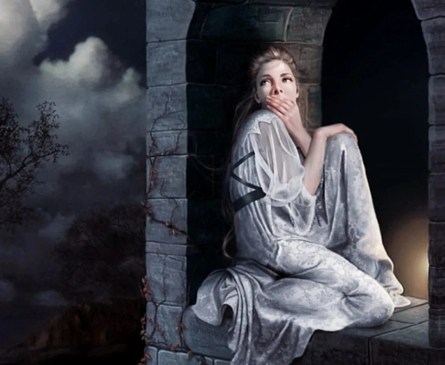 Шлиссельбургский узник. Девушка в башне. Девица в темнице. Элиза дикие лебеди. Мрачная девушка.