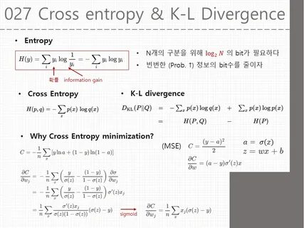 Cross entropy