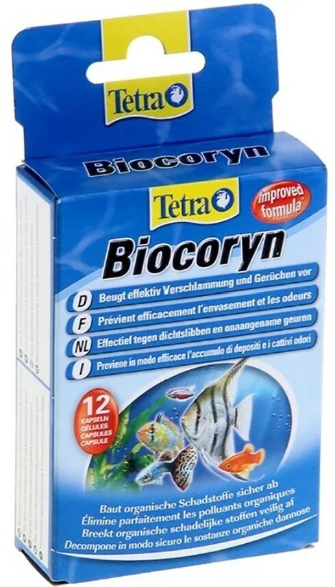 Тетра в химии. Tetra Biocoryn. Средство для подготовки воды TETRAAQUA Biocoryn 12 капсул на 600 л. Tetra химия для аквариума. Tetra ZMF Biocoryn 12 капсул на 600л.