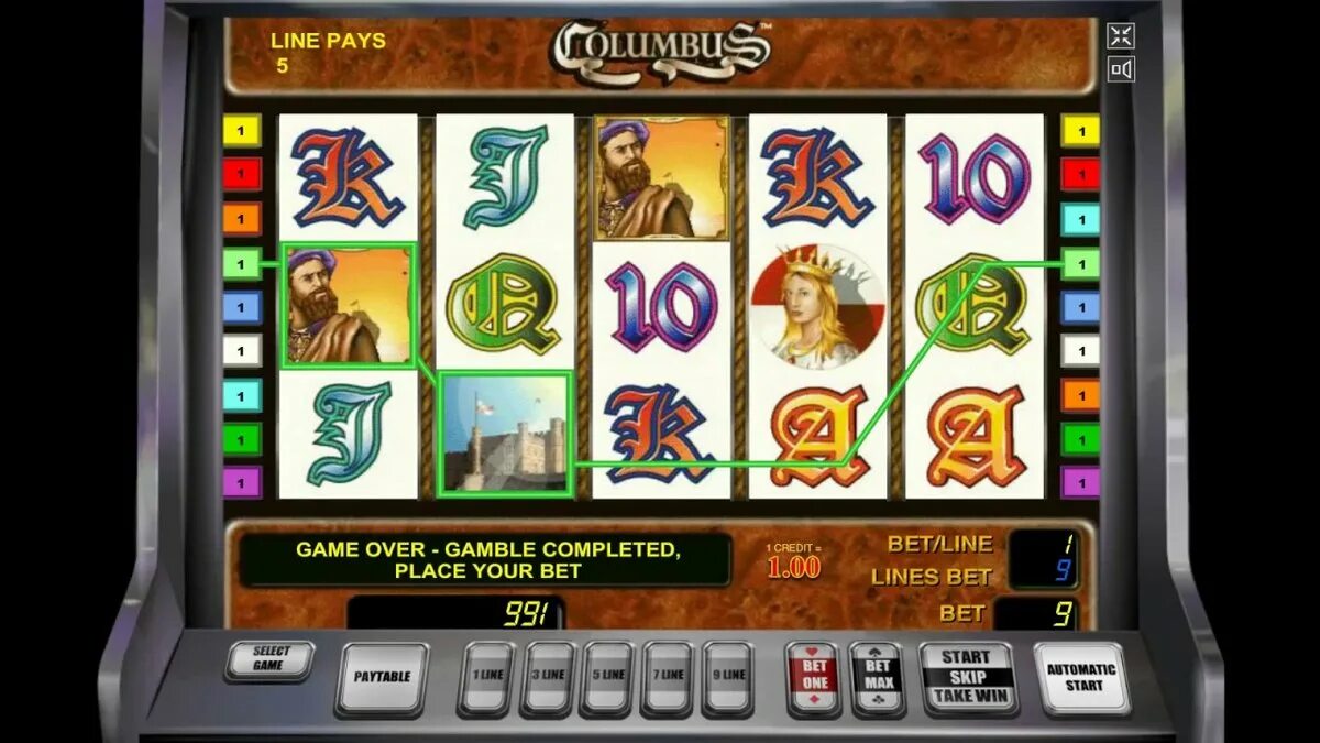 Слот колумбус casino gpk1