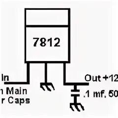 Схема стабилизатора 7812