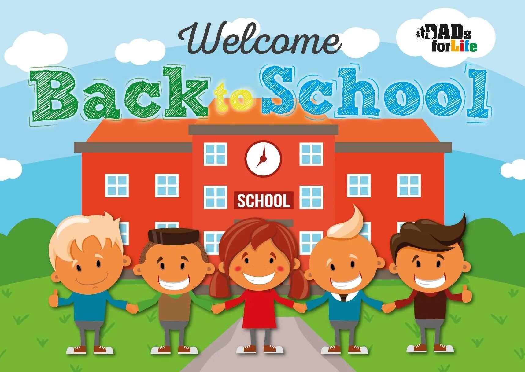 Go to school перевод. Welcome back to School. Go back to School. Рисунок our School. Welcome back to School Kids.