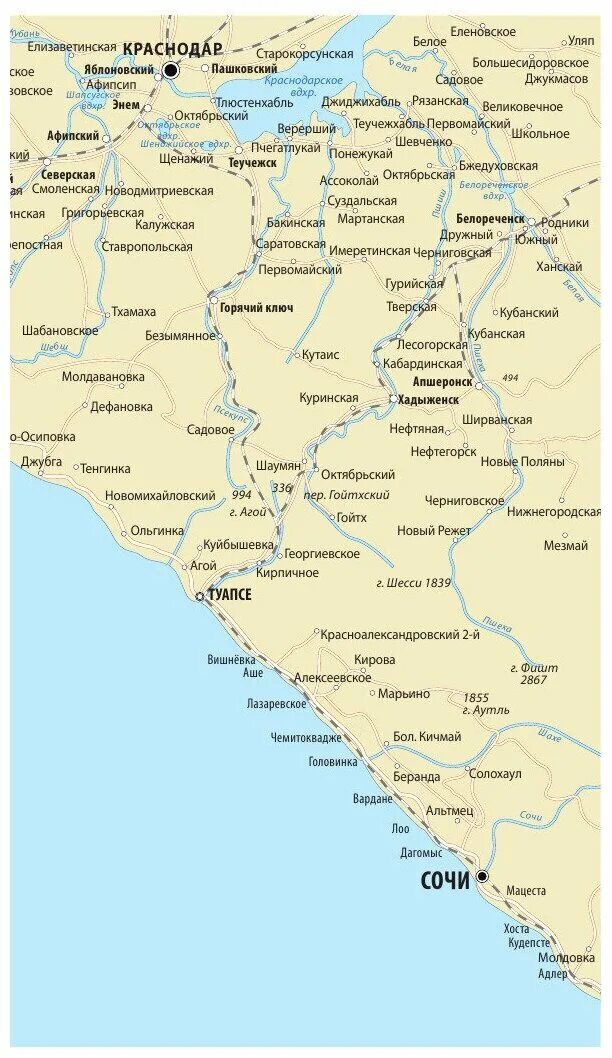 карта новороссийск адлер. карта черноморского побережья краснодарского края с поселками. сочи анапа на карте россии. черноморское побережье карта геленджик и адлер. краснодар сочи маршрут.