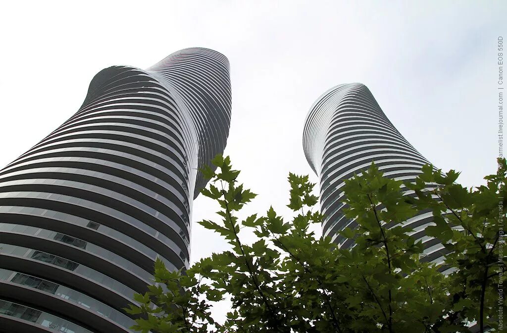 Absolute World Towers в Онтарио. Башни Абсолют ворлд в Торонто. Absolute World, Миссиссауга, Канада. Башни Абсолют доклад.