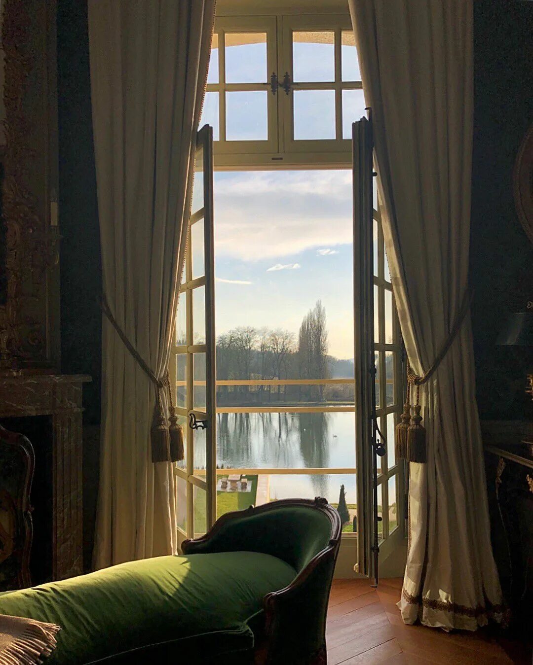 He the window in the room