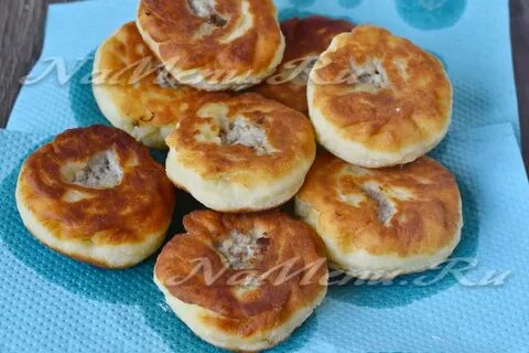 Беляши на сковороде без дрожжей кефире