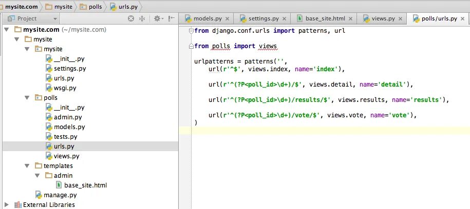 Python import site. Django python синтаксис. pycharm python django книга. django project urls. запросы sql pycharm.