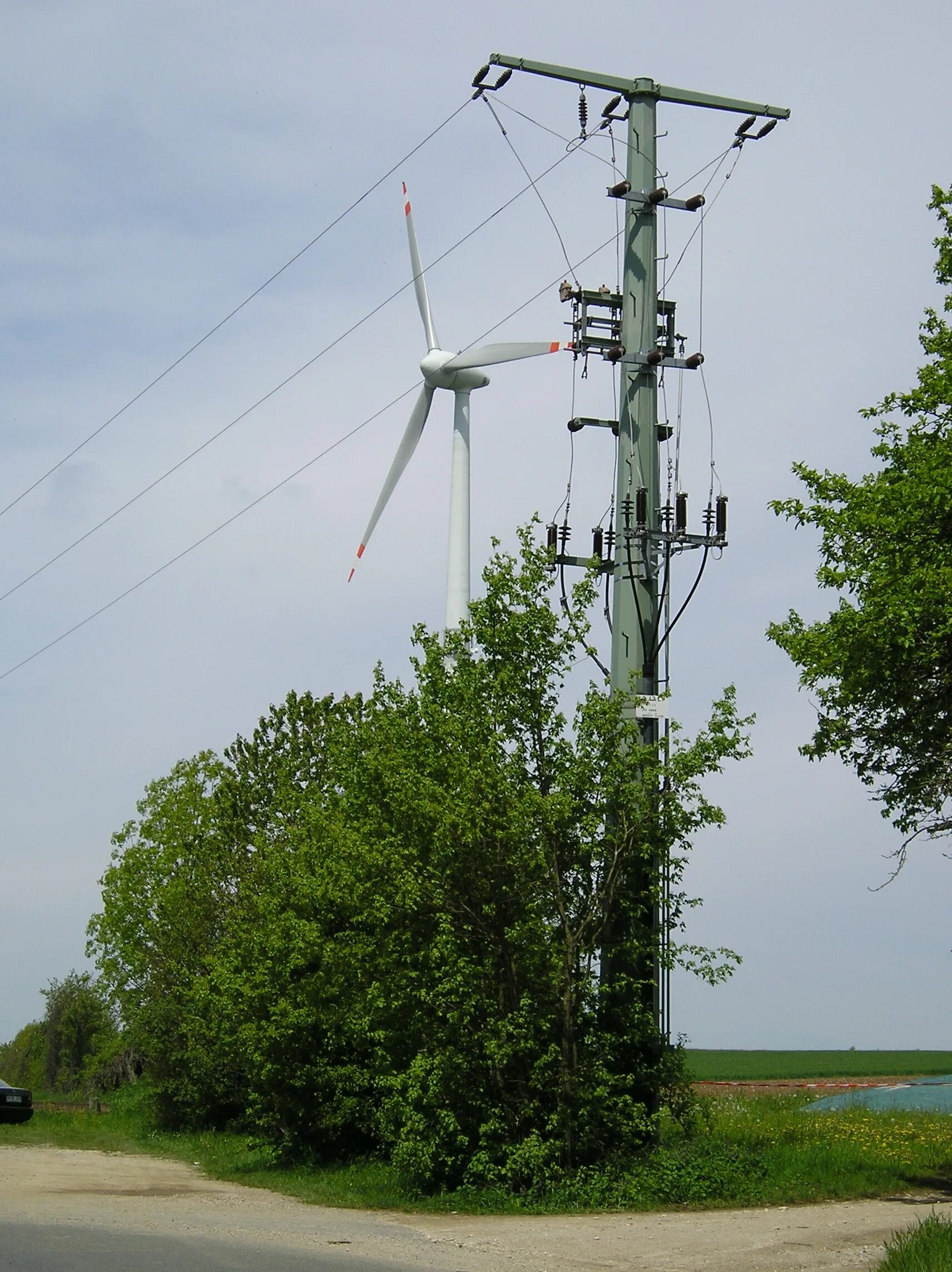 Power pole. E138 Enercon.