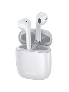 Беспроводные наушники baseus encok w04 white