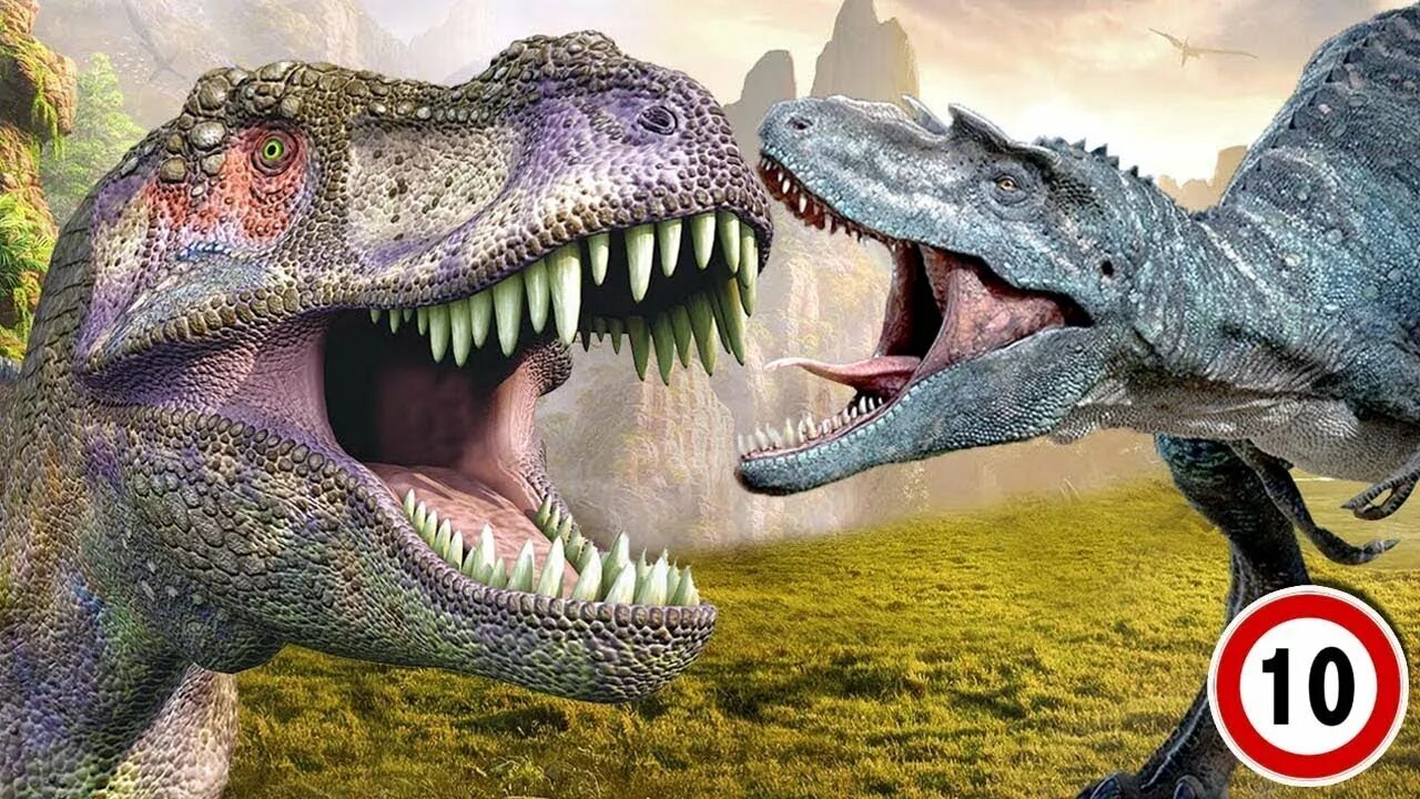 Видео где динозавр