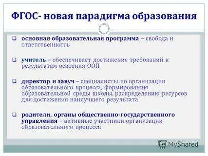 Перспективы образовательной организации