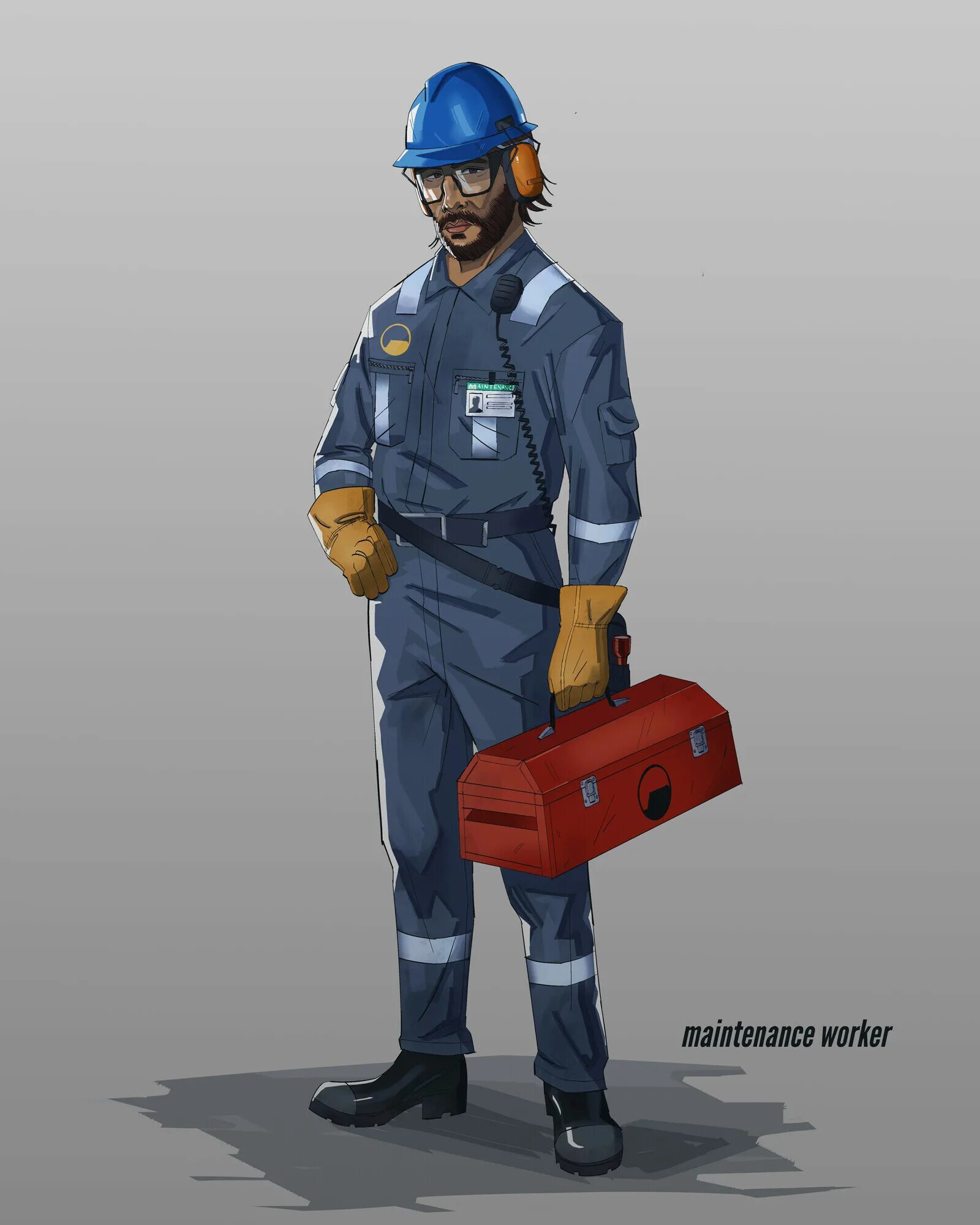 Maintenance worker. Worker Concept Art. Maintenance workers кто это. Black Mesa Maintenance.