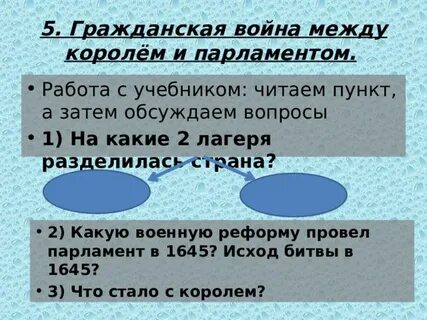 Почему реформы долгого парламента не понравились королю