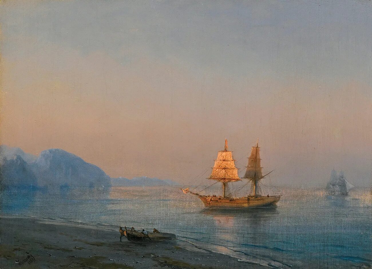 Айвазовский алушта картина. Картина айвазовского вечер в крыму. Бахчисарай на картине айвазовского. Картина айвазовского вечер в крыму. Айвазовский ялта 1864.