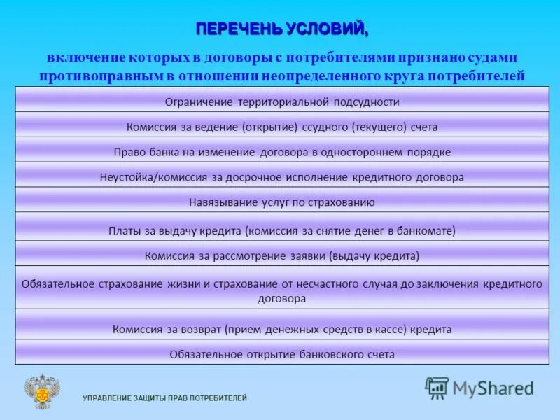 Защита неопределенного круга потребителей