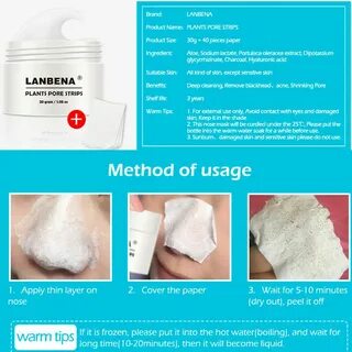 Lanbena plants pore strips