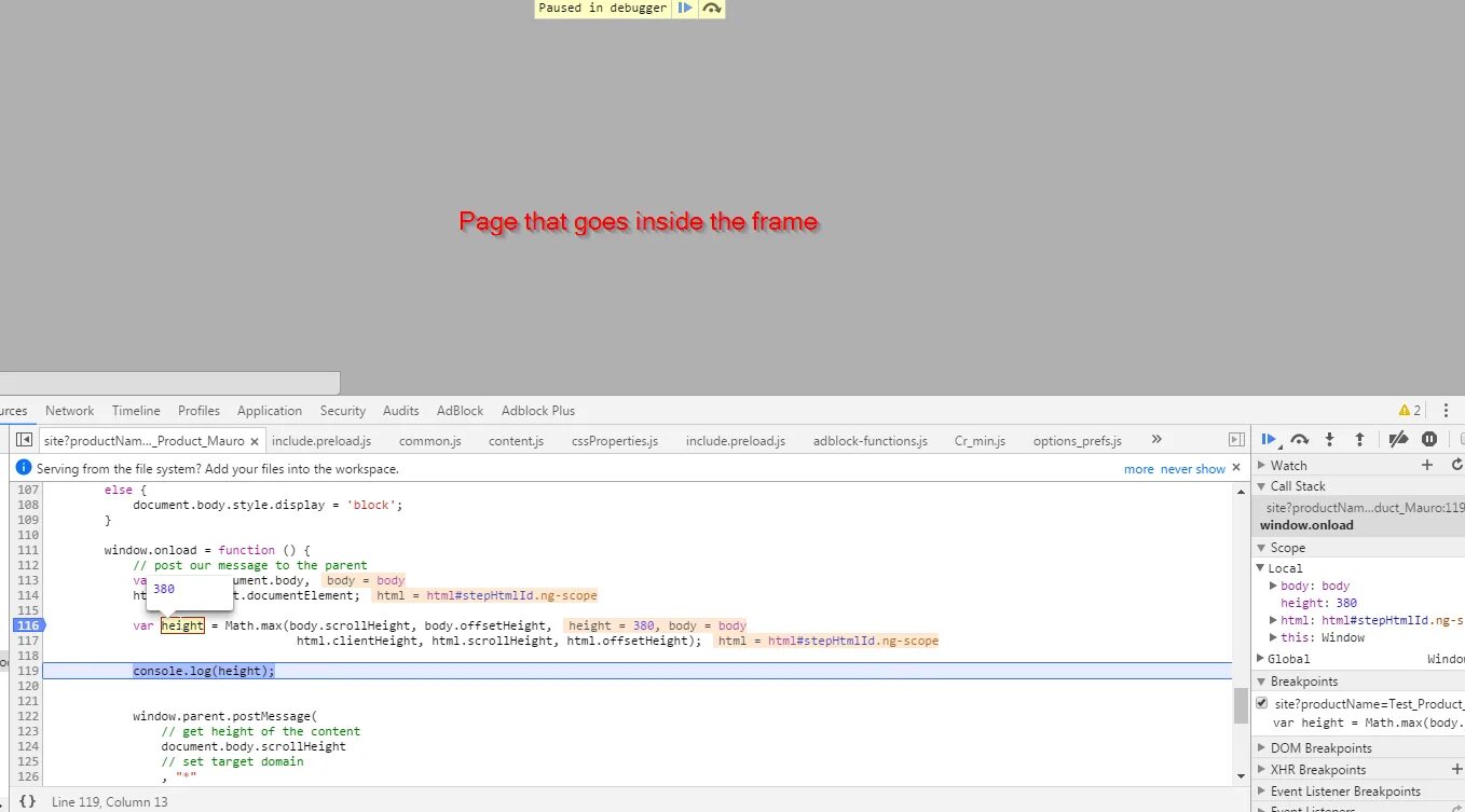 Window.onload=function(). Пример кода с фреймами. Обнаружение ADBLOCK JAVASCRIPT. CSS навесить стили внутри iframe.