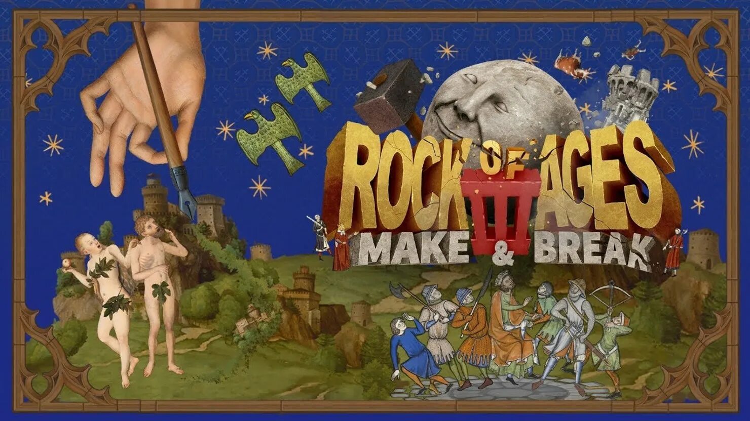 Rock of ages make break. Rock of ages игра. rock of ages 3: make &amp; break. рок оф агес 3. rock of ages обложка игры.