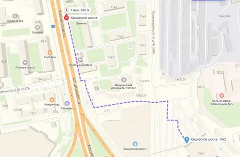 Каширское шоссе 13 как добраться