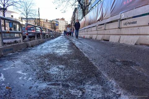Зимний тротуар