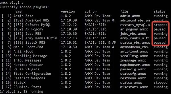 Amxx plugins