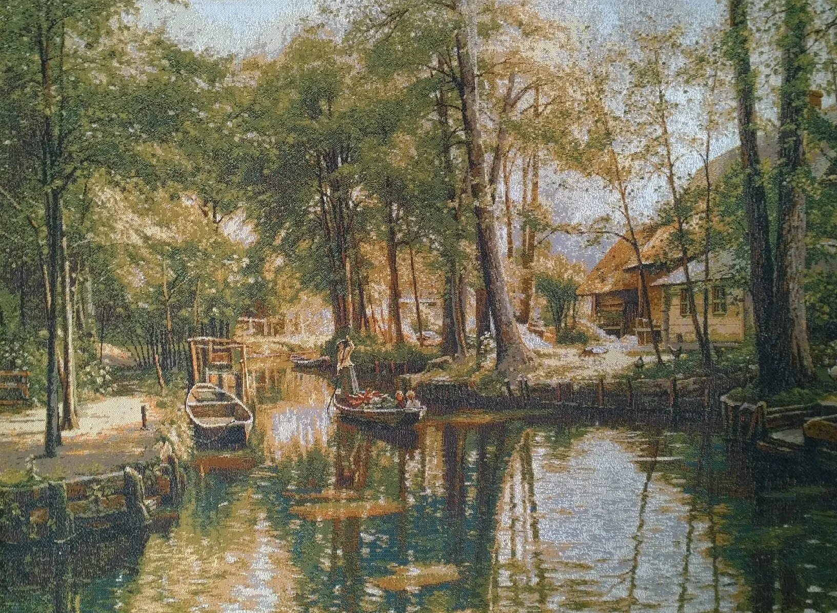 тихий уголок вышивка крестом. картины кондратия белова тихая заводь. вышивка природа. педер монстед изумрудная заводь. н.