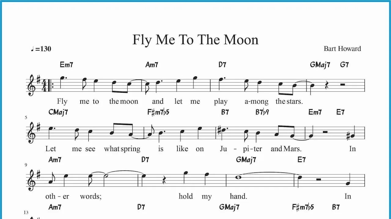 Fly me to the Moon. Bart Howard Fly me to the Moon Ноты для фортепиано. Fly me to the Moon Ноты. Fly to the Moon на гитаре Ноты. Ту зе мун текст