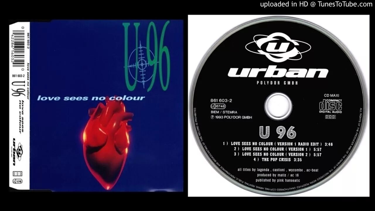 U96 Love sees no Colour. U96 Replugged album. U96 2020. U96. Flac 96