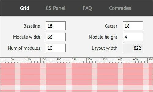 Widget layout