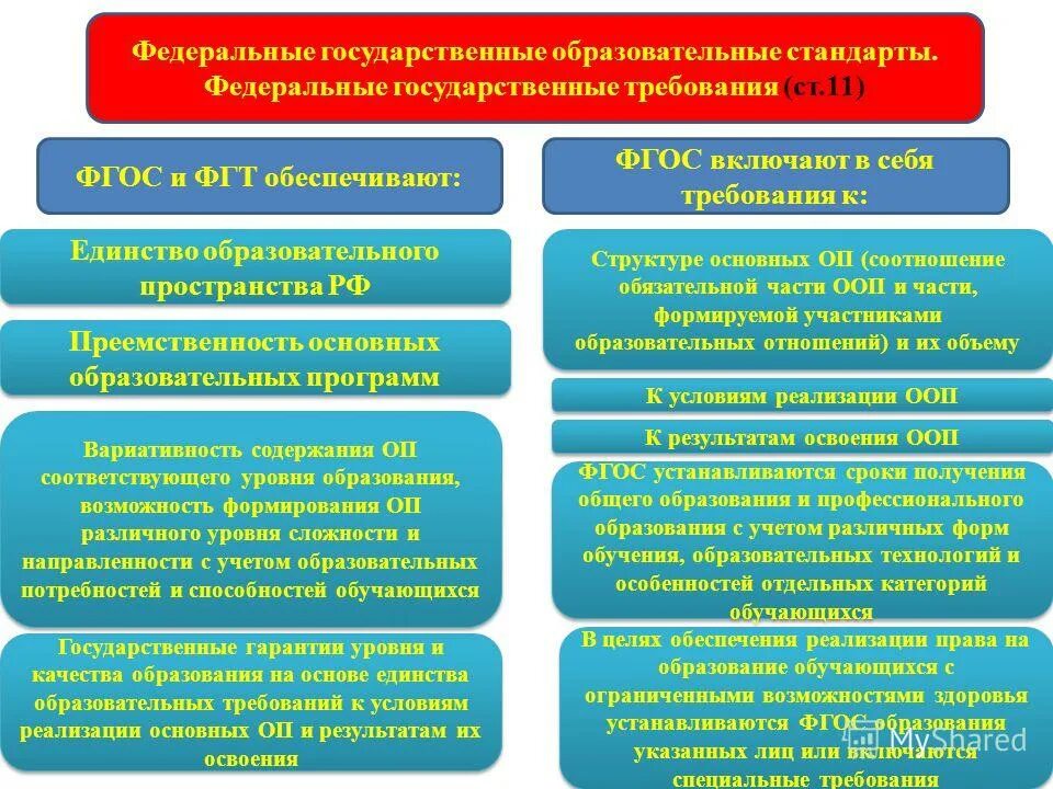 Законодательство рф устанавливает особые условия. Образовательный стандарт это. Требования федеральных государственных образовательных стандартов. Требования государственного образовательного стандарта. Требования федерального образовательного стандарта.